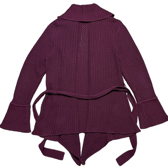 Two Star Dog Belted Cotton Cardigan Sweater Sz M - Picture 7 of 11